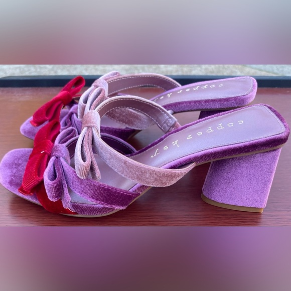 Cooper Key | Shoes | Cooper Key Primrose Color Block Three Strap Bow ...